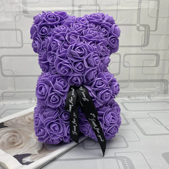 rose bear purple