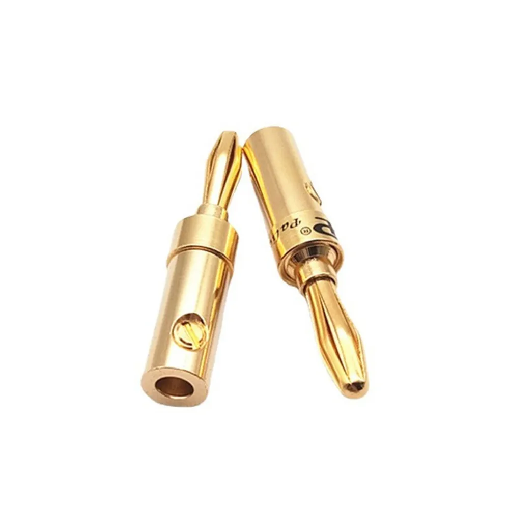 Musical Sound 2/24/50 PCS Speaker Banana Plug Audio Cable Screw Jack Banana Connector Plug Adapter for Hifi Wire Amplifiers